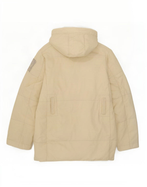 Murphy & Nye Abrigo acolchado con capucha y gráfico extragrande para mujer UK 10 Small White