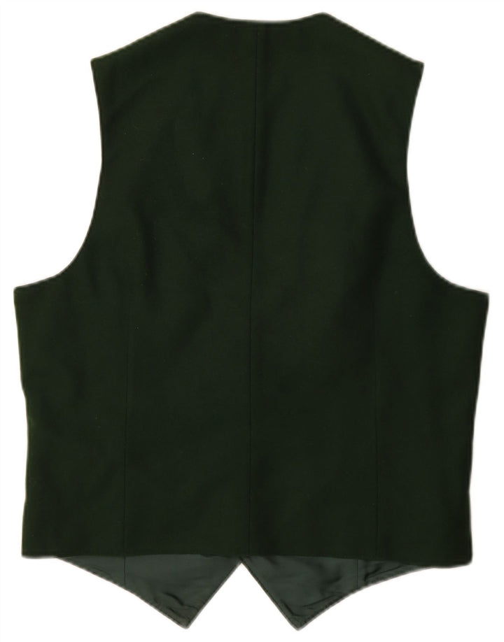 Chaleco gráfico vintage para hombre pequeño verde