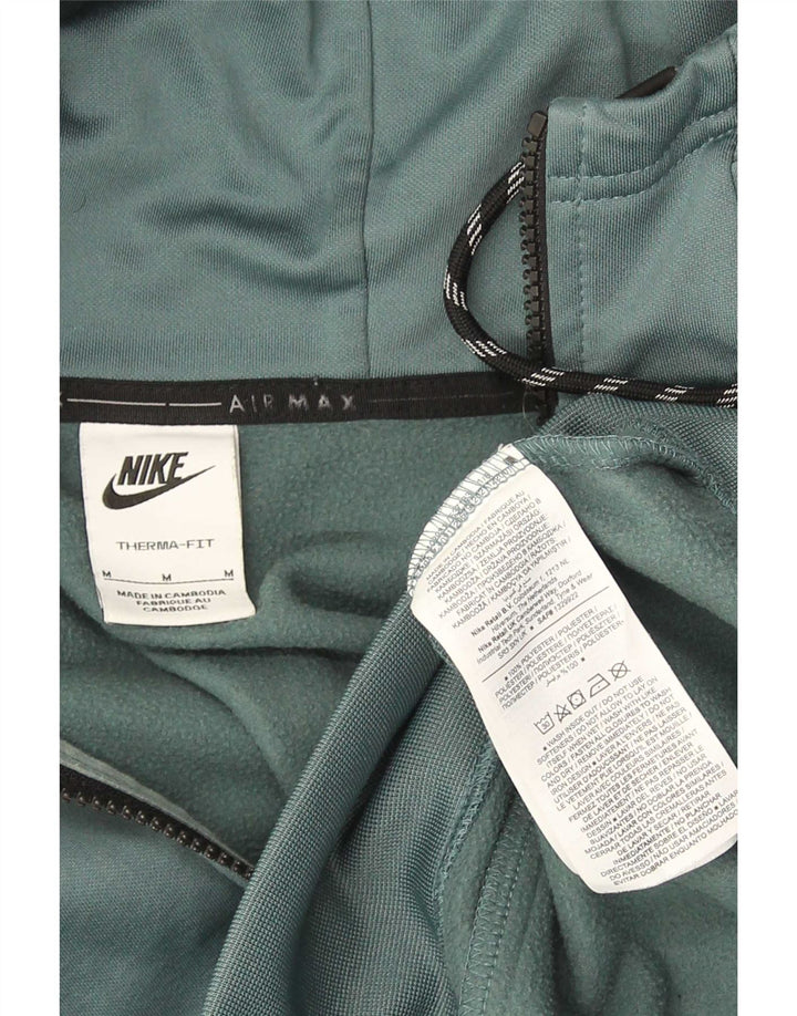 Nike Therma-Fit Graphic Zip Sudadera con capucha para hombre Poliéster verde medio