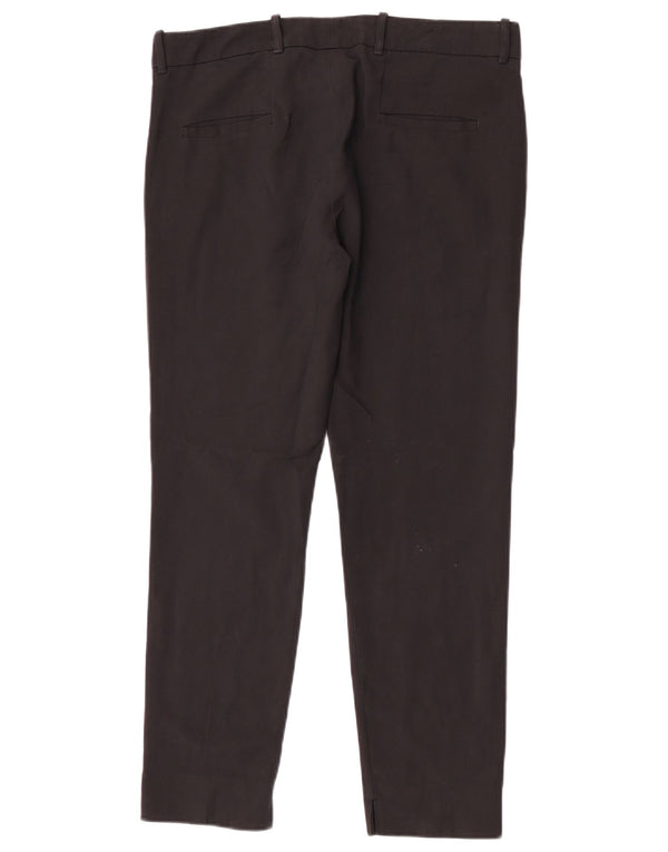 Zara Mujer Pantalón Chino Slim Grande W30 L27 Algodón Negro