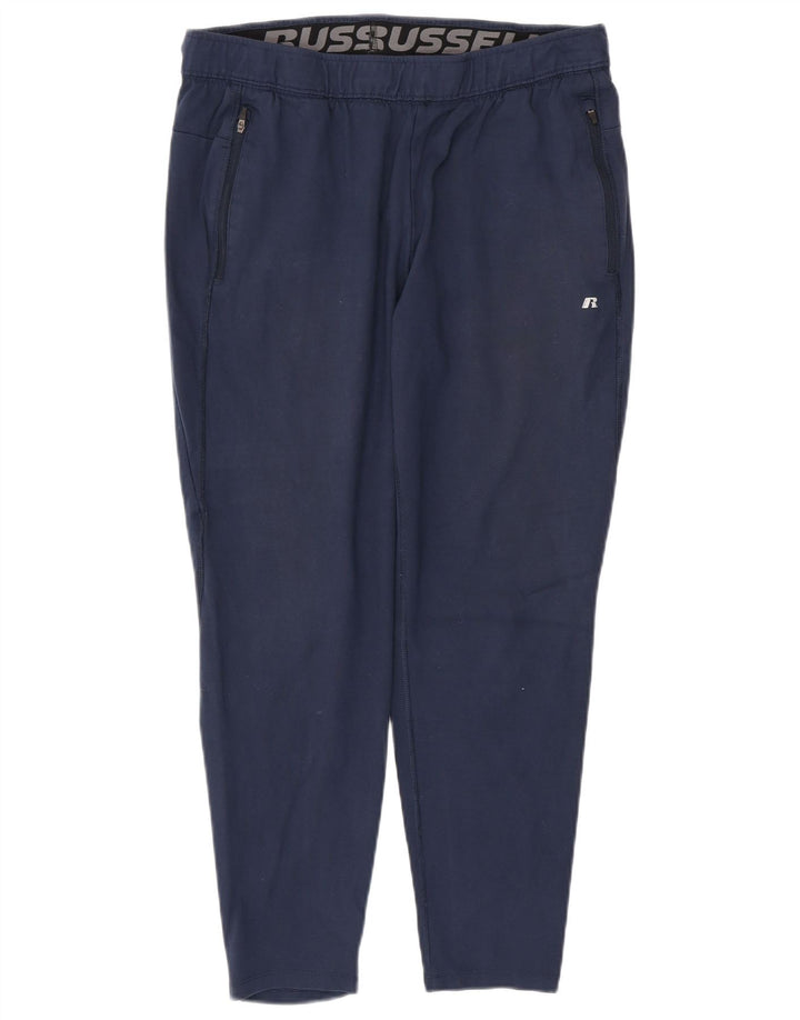 RUSSELL ATHLETIC Pantalones de chándal para hombre, tamaño grande, rayón azul marino