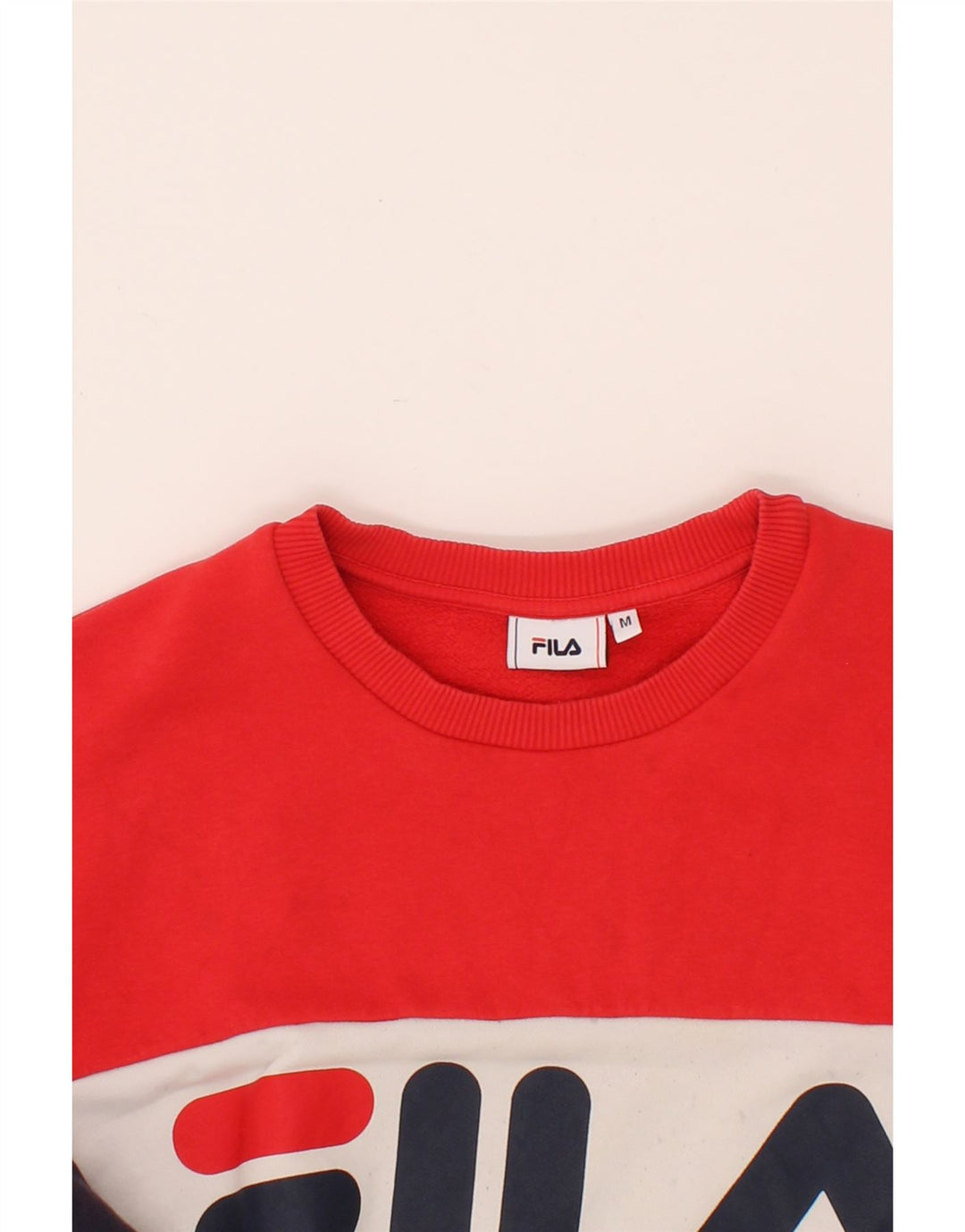 FILA Hombre Sudadera Gráfica Jersey Medium Multicolor Colorblock