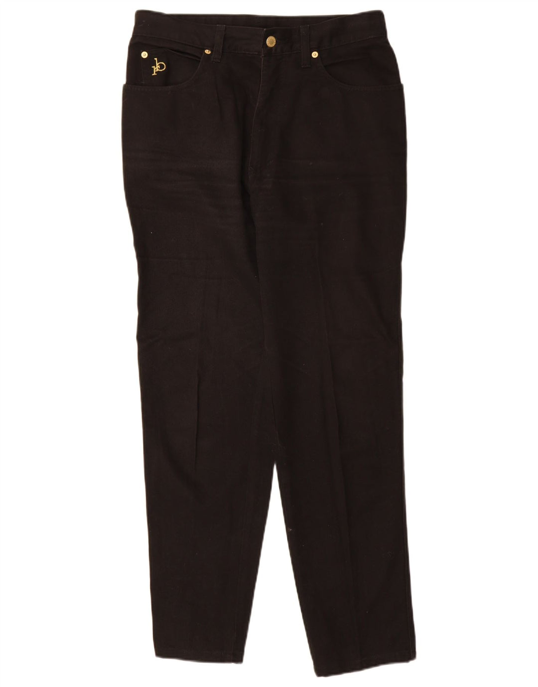 Roccobarocco Vaqueros cónicos para mujer EU 40 Medium W32 L30 Negro