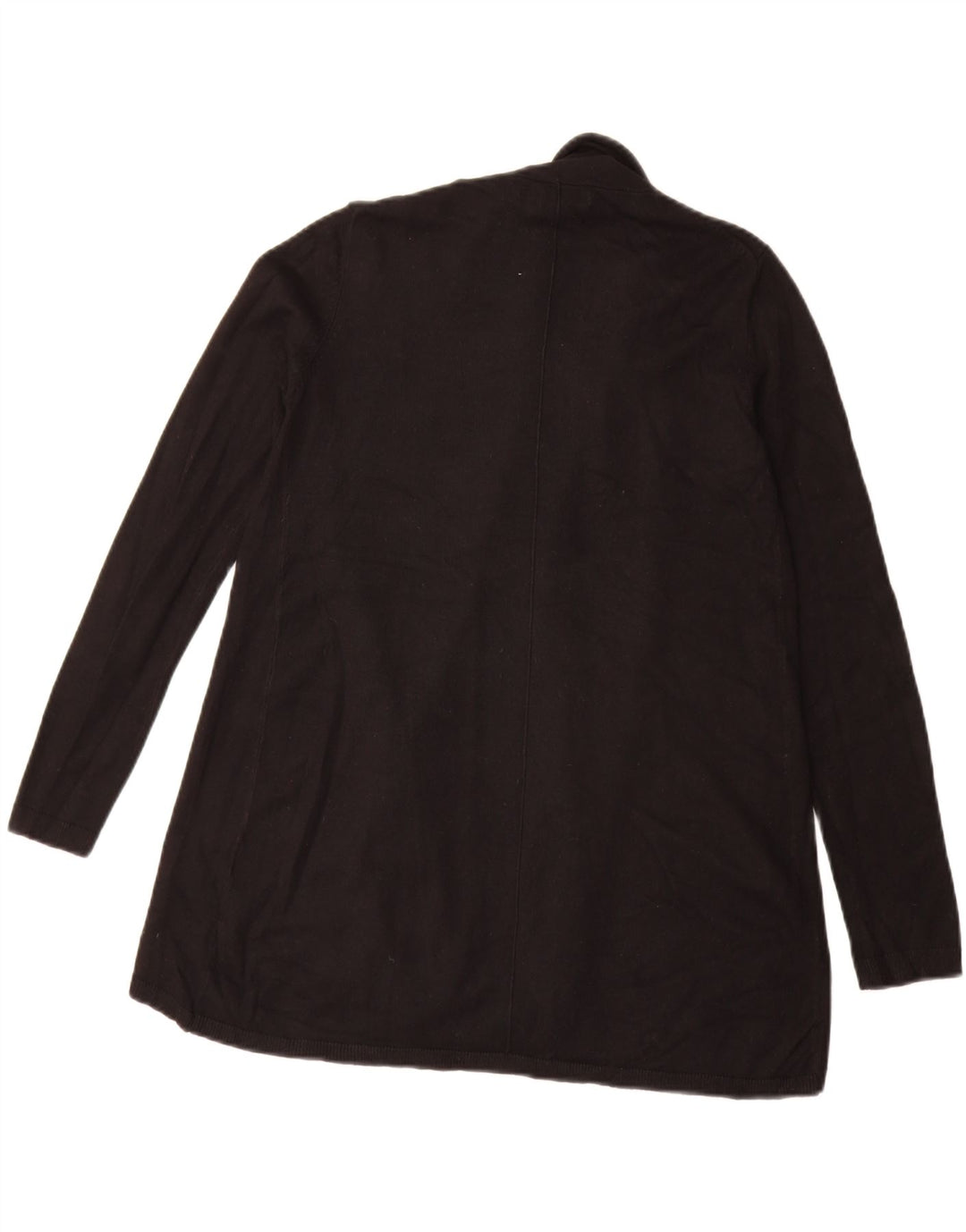Zara Mujer Cárdigan Abierto Suéter UK 12 Medium Negro