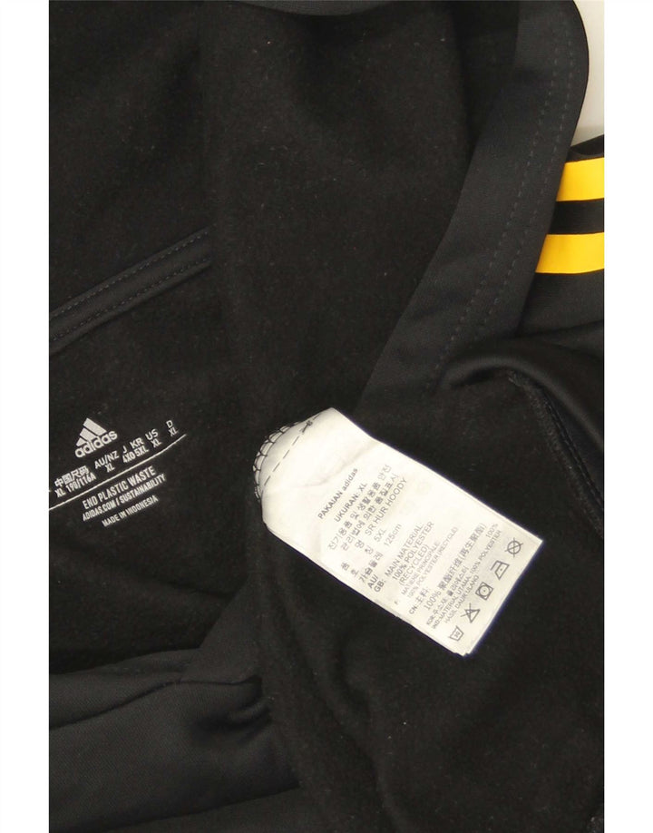 Adidas Sudadera con capucha gráfica para hombre XL Poliéster negro