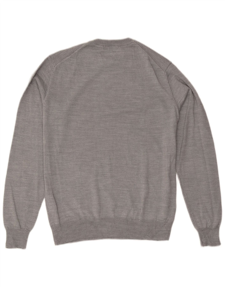 Jersey Trussardi Hombre Con Cuello Redondo De Lana Gris Medio