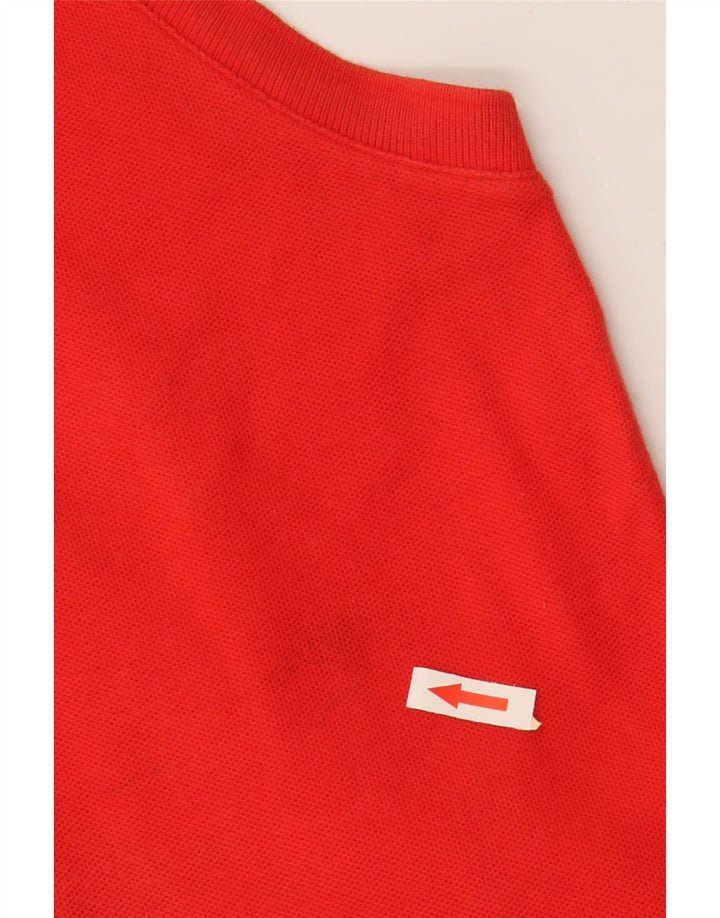FILA Polo sin mangas para mujer IT 46 Large Red Cotton
