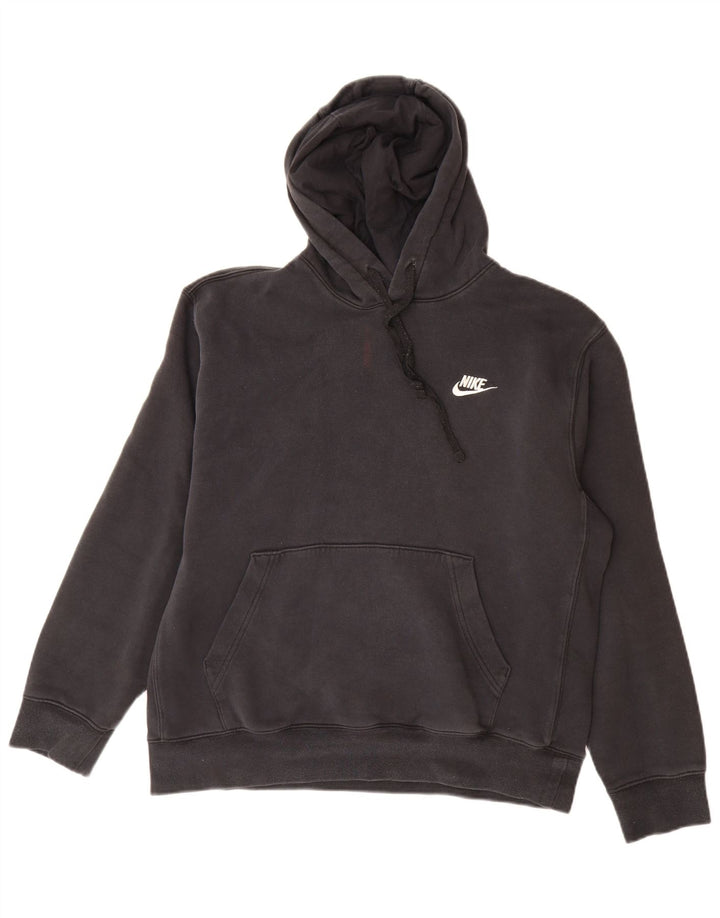Nike - Sudadera con capucha para hombre (algodón negro mediano)