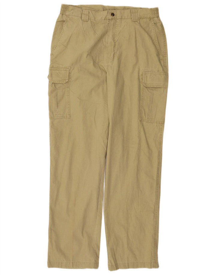 L.L.Bean Pantalones cargo cónicos para hombre W34 L32 Algodón caqui