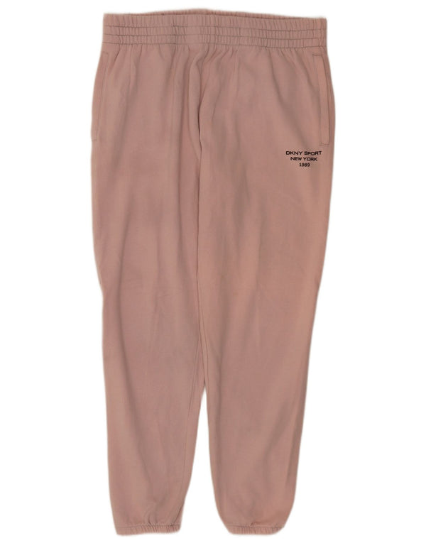 Dkny Pantalones de chándal para mujer Joggers UK 18 XL Algodón rosa