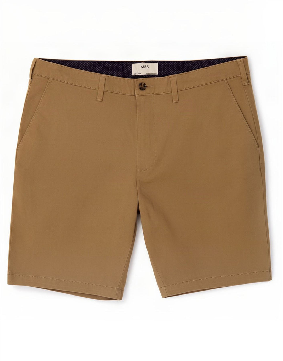 Marks & Spencer - Pantalones cortos chinos para hombre, talla grande, W36, color beige