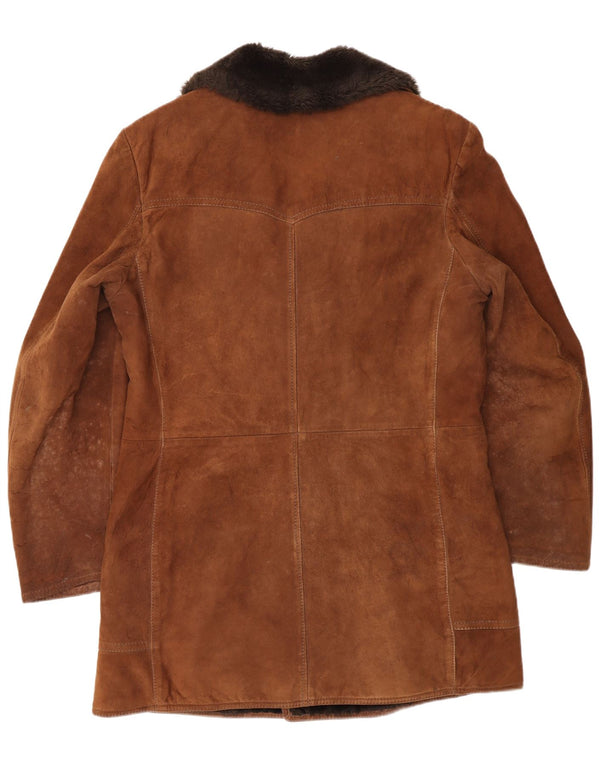 Abrigo de piel de oveja Ruffo para mujer IT 50 XL Marrón