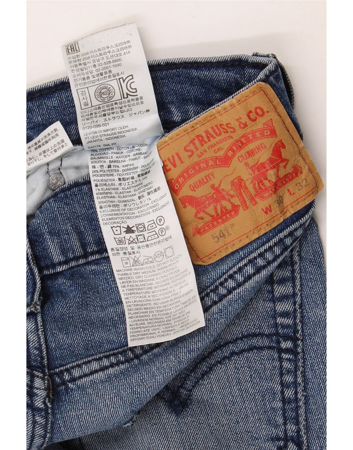 LEVI'S Vaqueros Rectos 541 Mujer W30 L32 Algodón Azul
