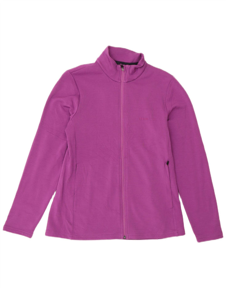 Rohan Mujer Chándal Top Chaqueta UK 10 Small Púrpura Poliéster