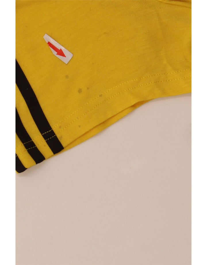 Adidas Mens Climalite Camiseta Top Grande Poliéster Amarillo