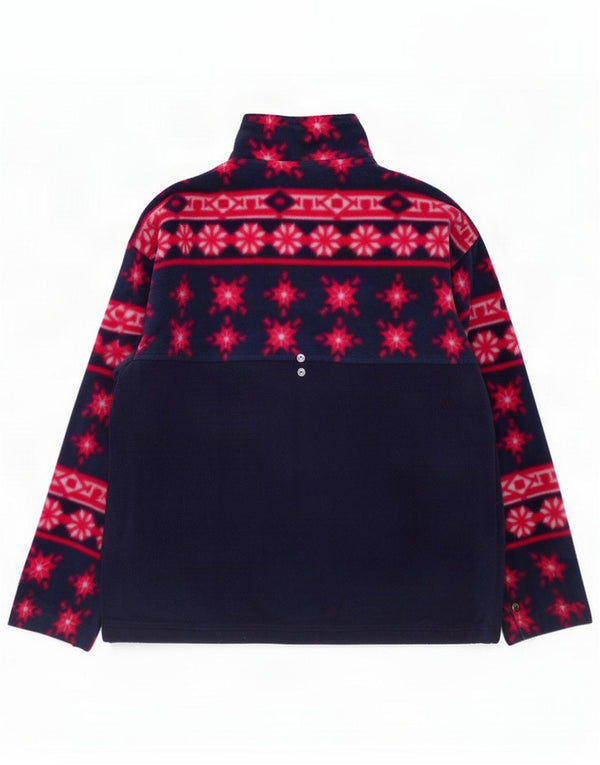 Chaqueta polar Bailo para mujer UK 46 Grande Azul Fair Isle Poliéster