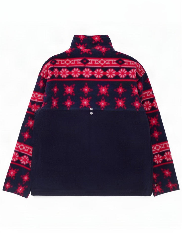 Chaqueta polar Bailo para mujer UK 46 Grande Azul Fair Isle Poliéster