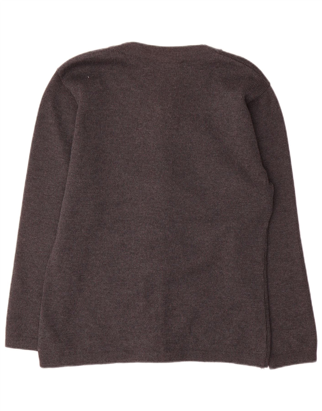 Vintage mujer oversized Cardigan suéter Reino Unido 10 pequeña lana gris