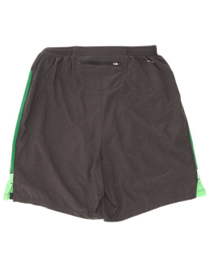 Nike - Pantalones cortos deportivos regulares para hombre, talla pequeña, color gris, poliéster, deportivos