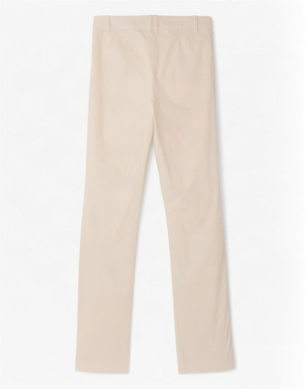 Zara Mujer Pantalón Chino Recto EU 36 XS W26 L32 Blanco
