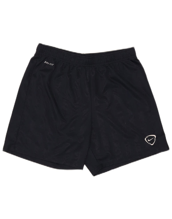 Pantalones cortos deportivos Nike Dri Fit para hombre Poliéster a rayas azul marino mediano