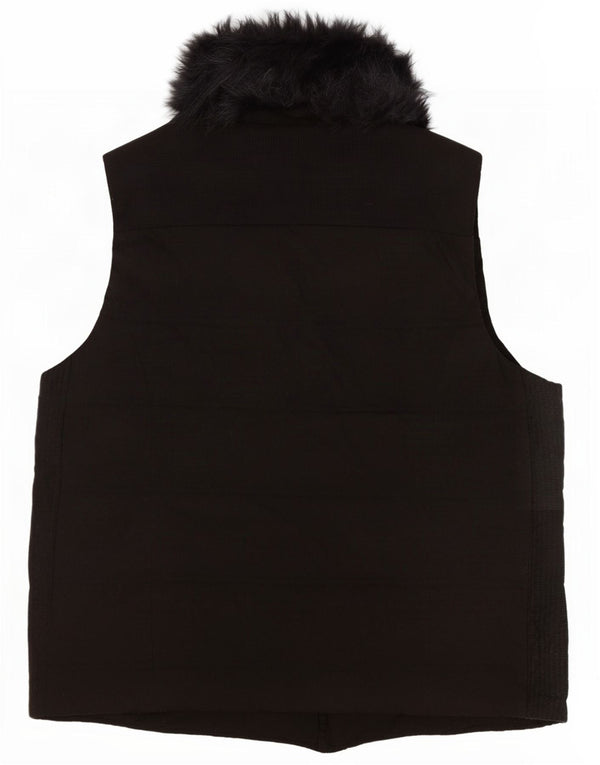 Marks & Spencer Chaleco polar autógrafo para mujer UK 46 Grande Poliéster negro