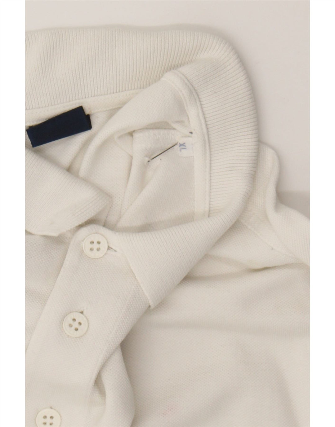 ELLESSE Mens Polo Shirt XL White Cotton Vintage Ellesse and Second-Hand Ellesse from Messina Hembry 