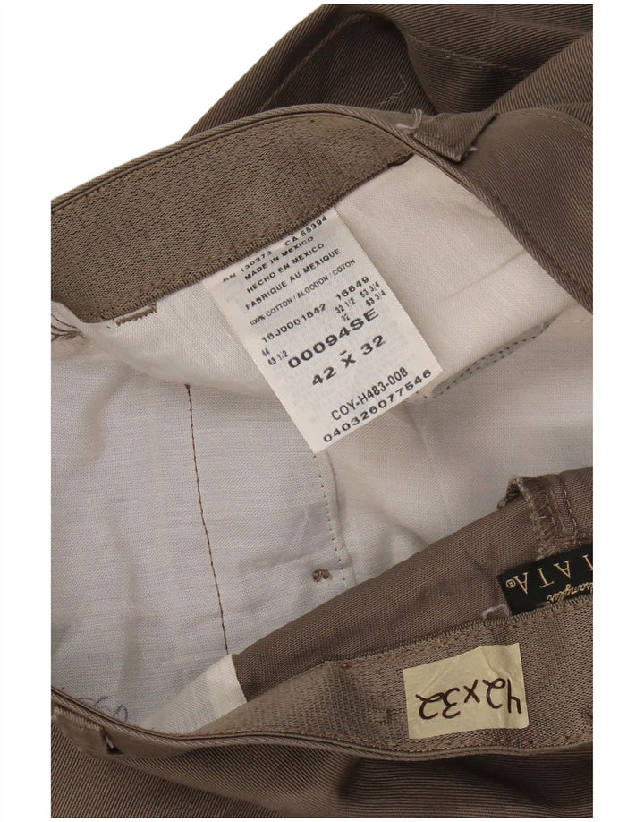 WRANGLER Pantalones chinos rectos Riata para hombre W42 L32 Algodón beige