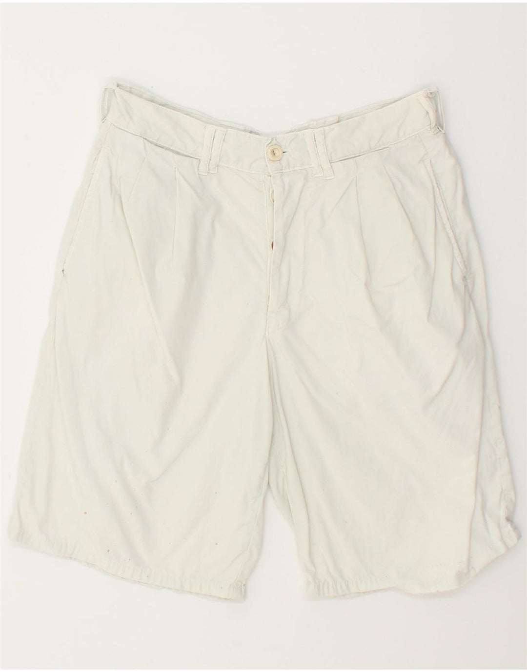 EL CHARRO Womens Pegged Chino Shorts W29 Medium White Cotton Vintage El Charro and Second-Hand El Charro from Messina Hembry 