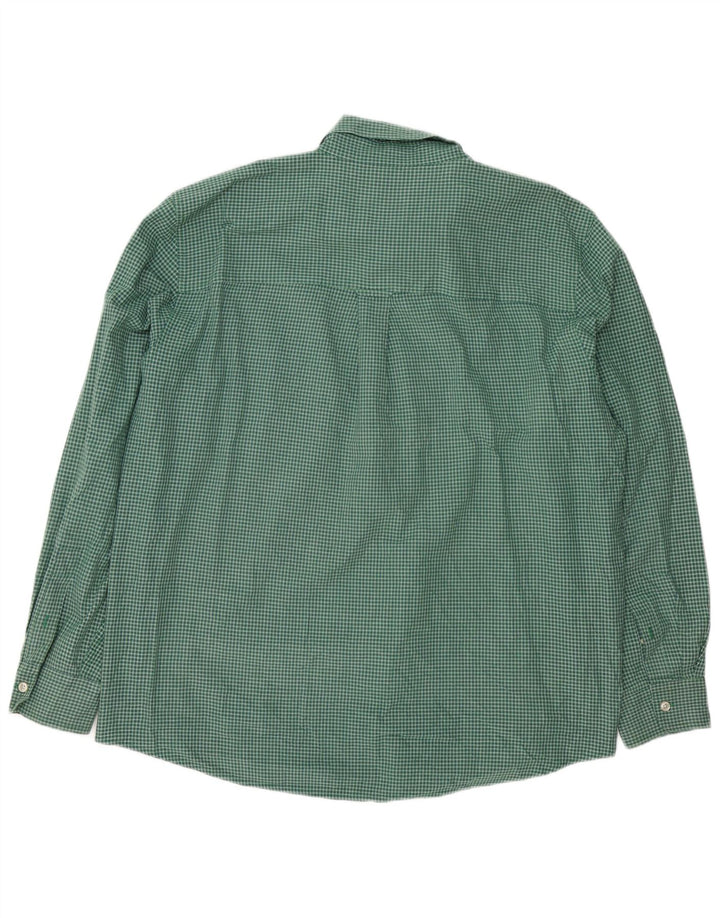 Chaps Camisa de fácil cuidado para hombre XL Algodón a cuadros verdes