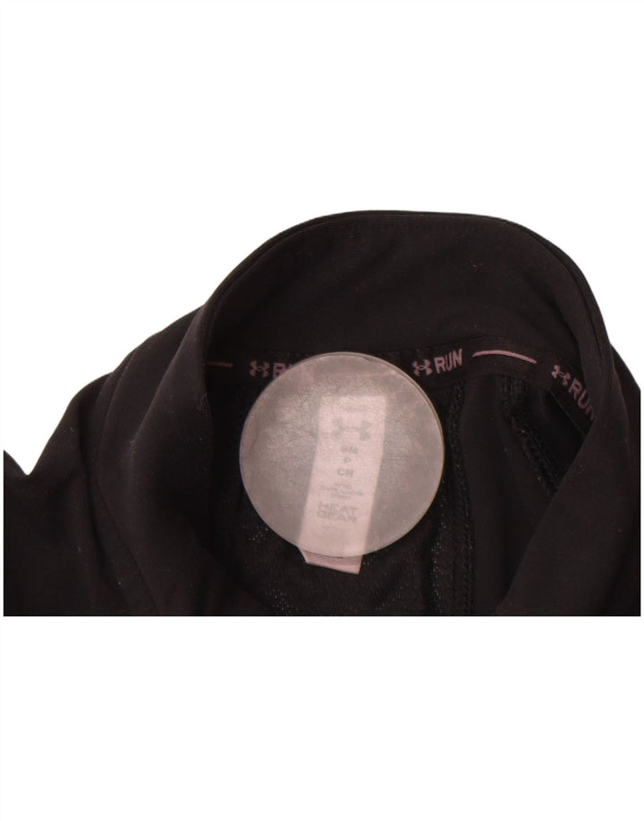 Under Armour Camiseta Heat Gear para mujer de manga larga UK 10 Small Elastómero negro