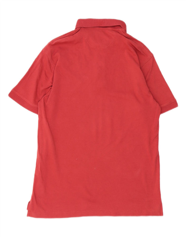 Eddie Bauer Polo Hombre Algodón Rojo Medio