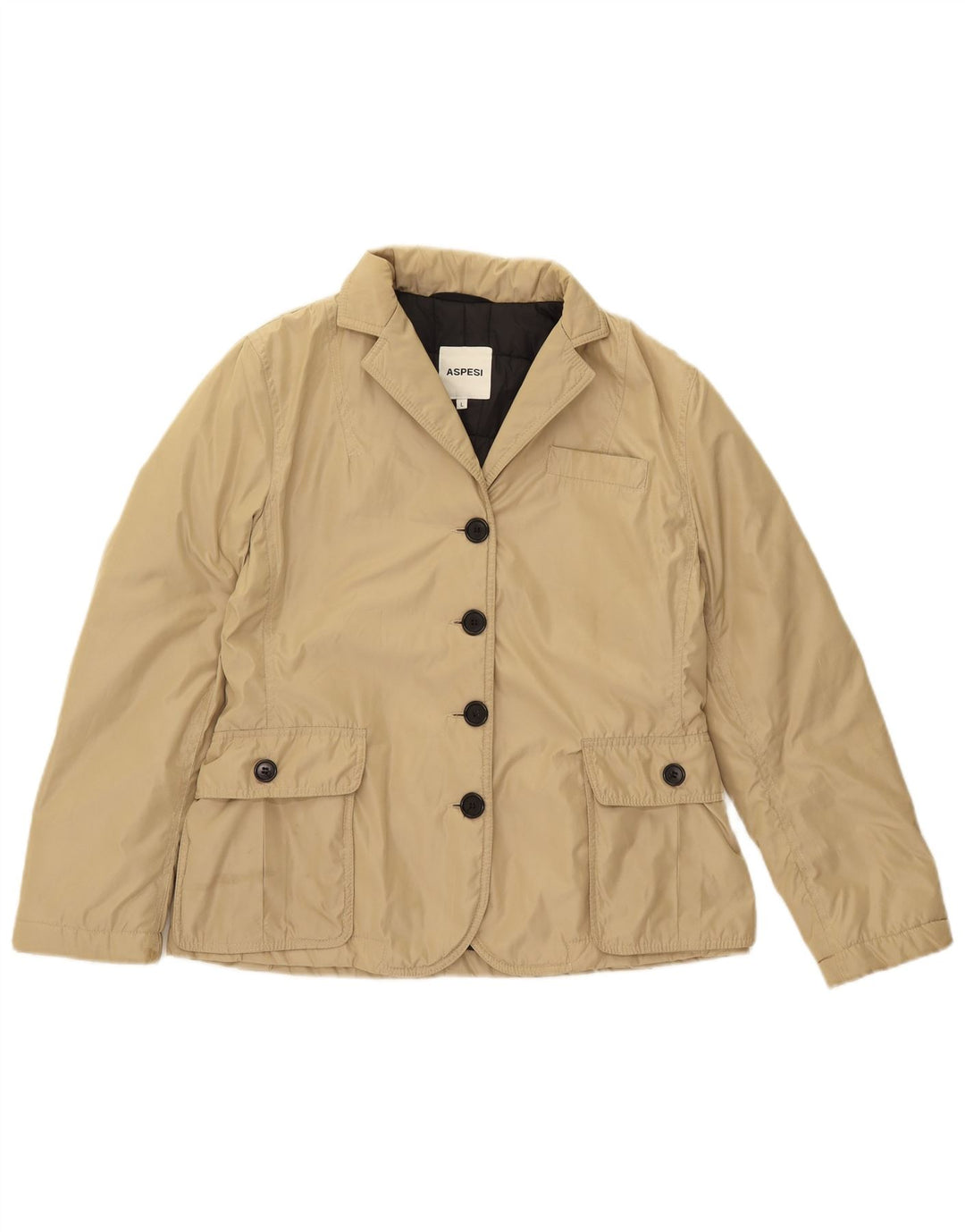 Aspesi Chaqueta utilitaria para mujer UK 44 Grande Poliéster beige