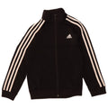 ADIDAS Boys Aeroready Chándal Top Chaqueta 7-8 Años Negro Poliéster