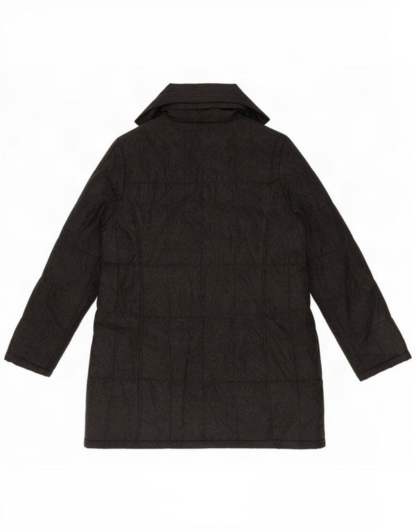 Marks & Spencer Abrigo acolchado para mujer UK 44 Poliéster gris medio