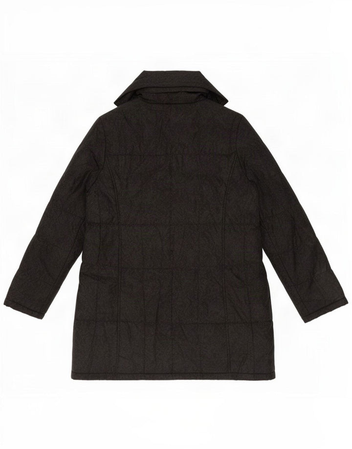 Marks & Spencer Abrigo acolchado para mujer UK 44 Poliéster gris medio