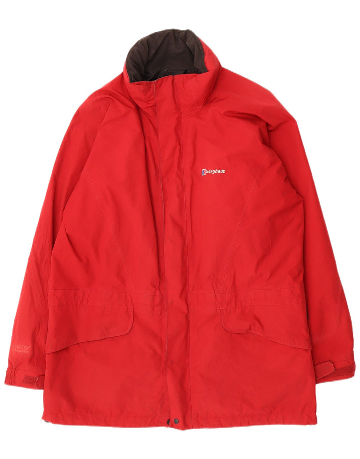 Berghaus Chubasquero para hombre UK 42 XL Nylon rojo