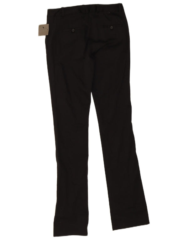 Zara Mujer Pantalón Chino Slim EU 36 XS W26 L33 Algodón Negro