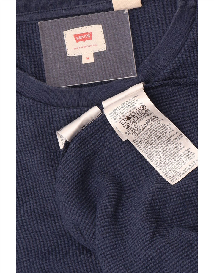 Levi's Hombre Top Manga Larga Algodón Azul Marino Medio