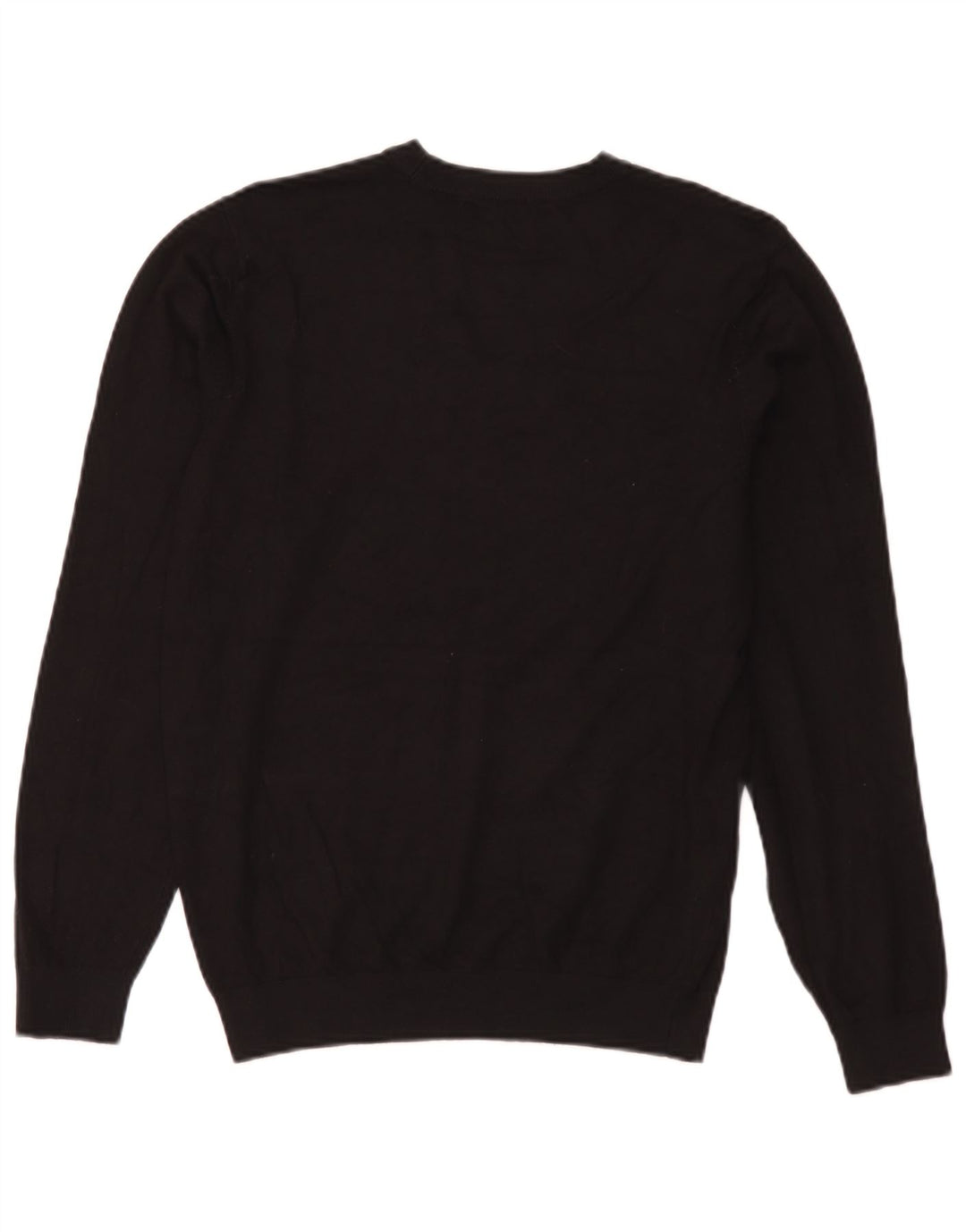 Zara - Jersey de cuello redondo para mujer, talla 40, talla mediana, viscosa negra