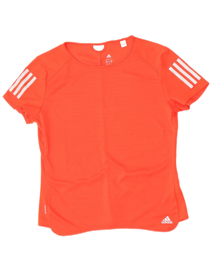 Adidas Mujer Climacool Camiseta Top UK 16/18 Grande Naranja Poliéster