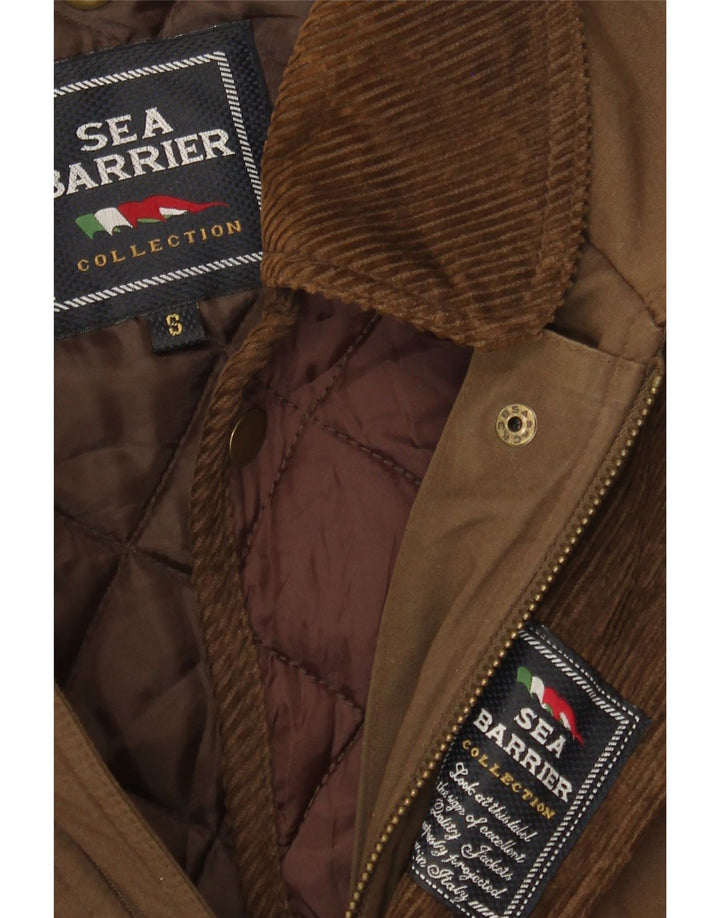 Sea Barrier Chaqueta cortavientos holgada para hombre UK 36 Small Brown