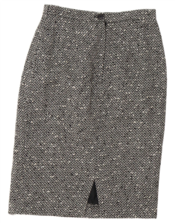 Conjunto de falda elegante de 2 piezas con 3 botones para mujer IT 42 Medium W28 Gris moteado