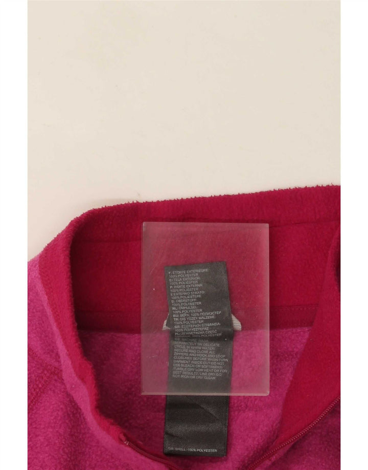 The North Face Jersey de forro polar con cuello y cremallera para mujer UK 12 Poliéster rosa medio