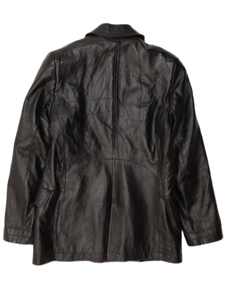 Morelli Chaqueta De Cuero Mujer IT 44 Mediana Negro