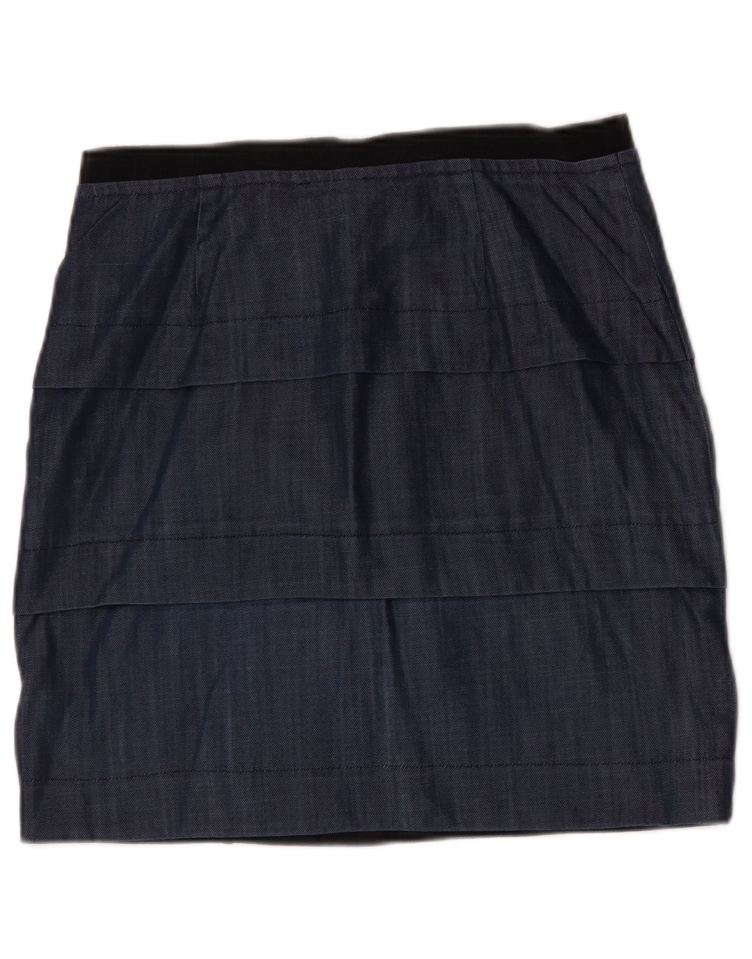 Max&Co. Falda Peplum Mujer Grande W32 Viscosa Azul Marino