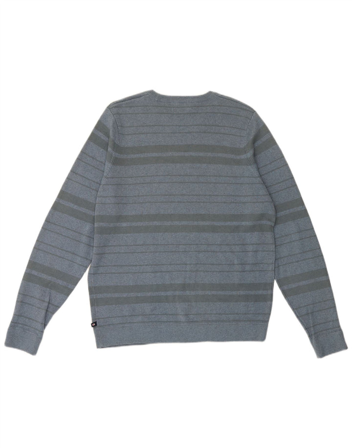 Marks & Spencer Jersey de cuello redondo azul Harbour para hombre con rayas medianas