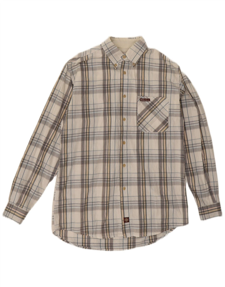 Camisa Marlboro Classics Hombre Medium White Check