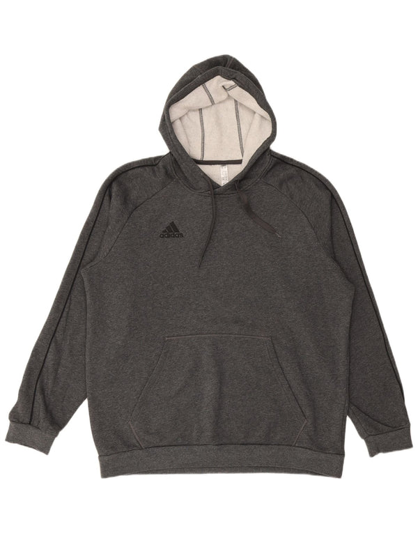 ADIDAS Hombre Sudadera con capucha Jumper XL Gris Algodón
