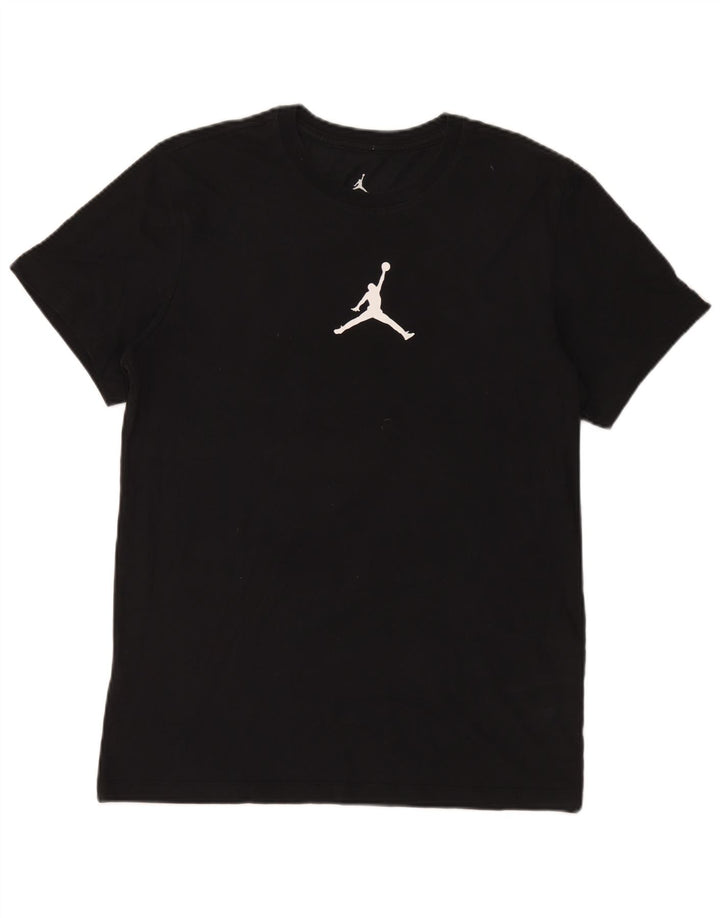 Jordan - Camiseta Dri Fit para hombre, talla mediana, algodón negro